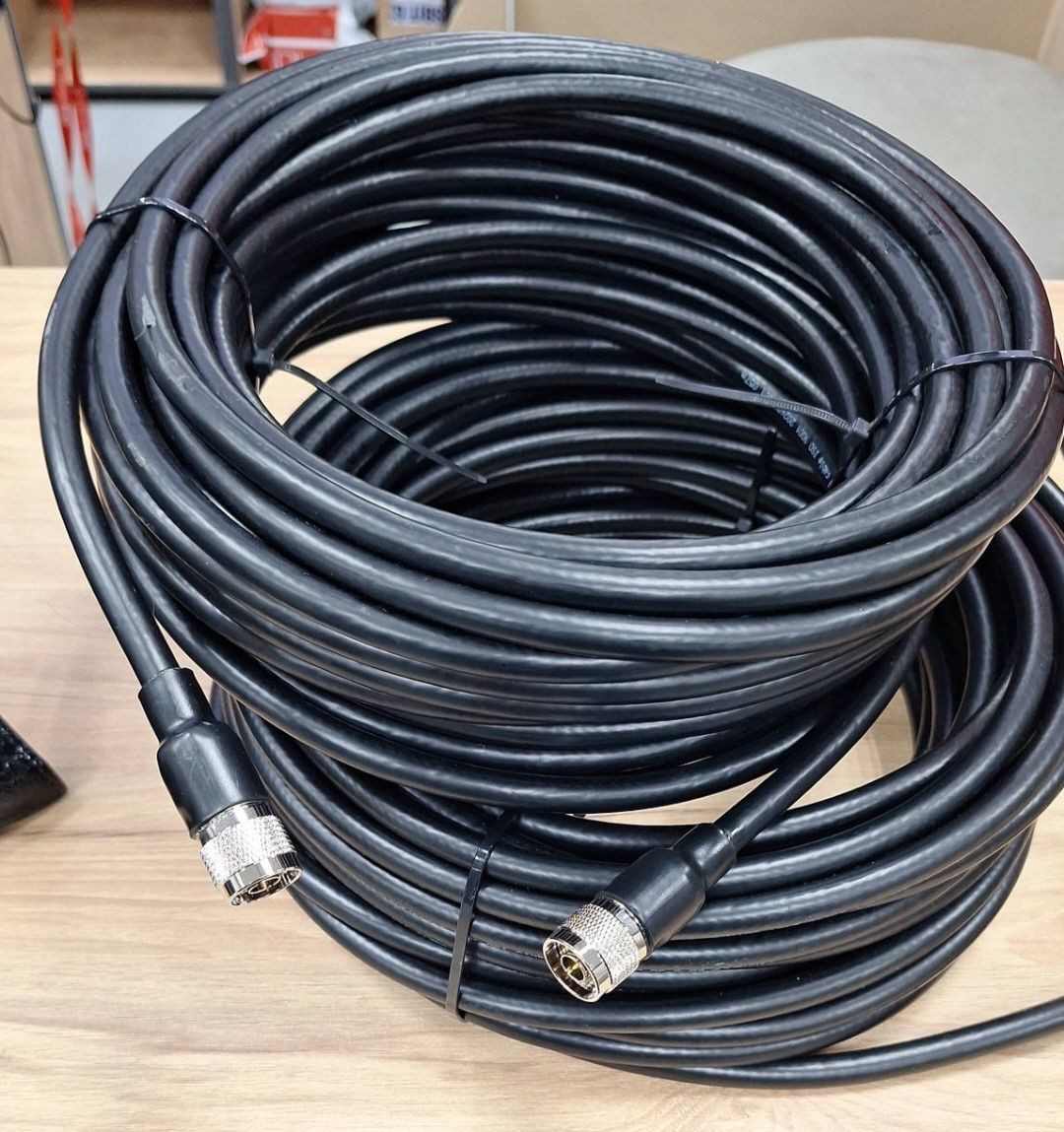 Коаксиальный кабель RG-8 N-Type/N-Type КОМПЛЕКТ с двух кабелей по 20m.