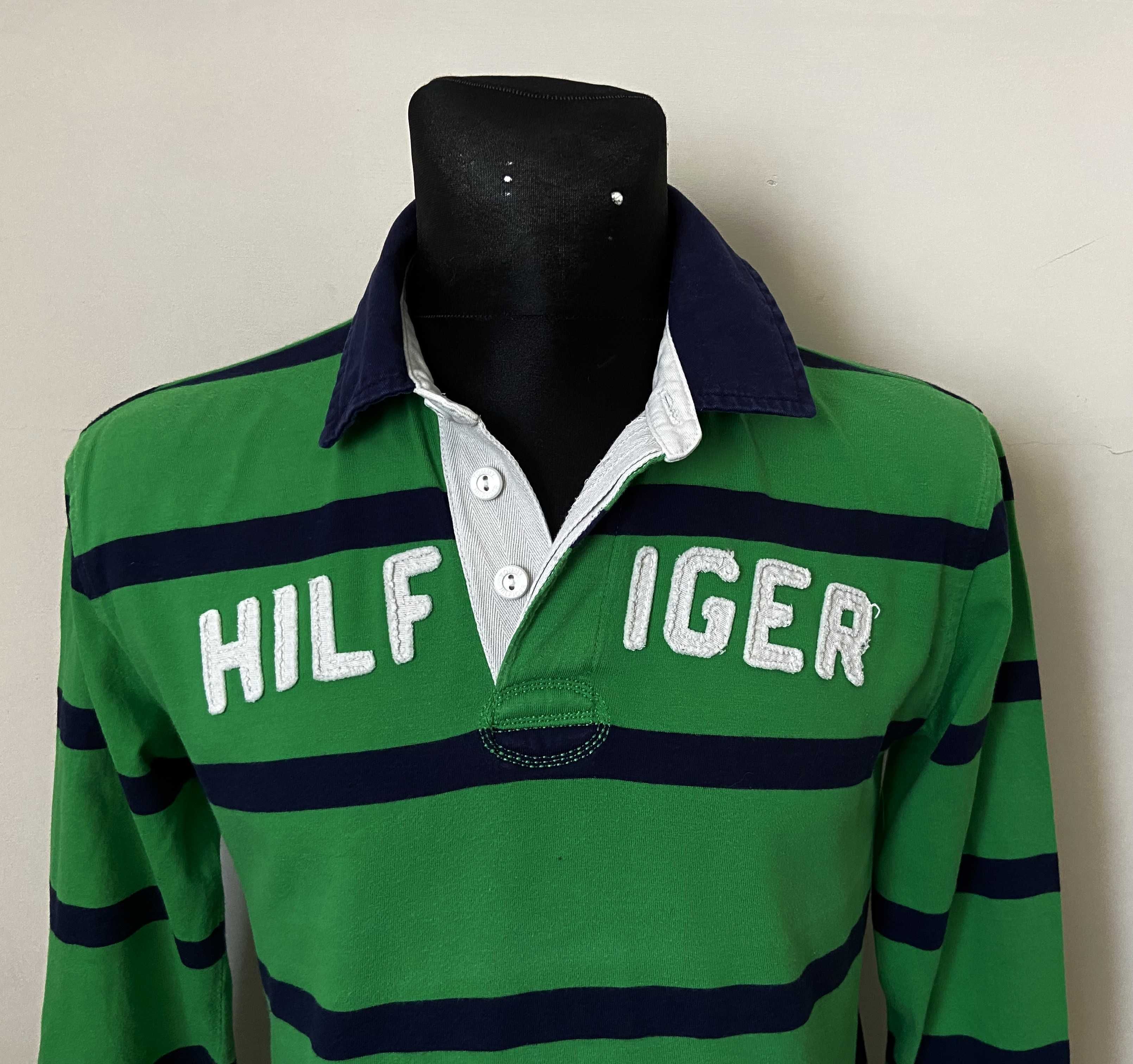 Tommy Hilfiger bawełniany męski polo long r. S