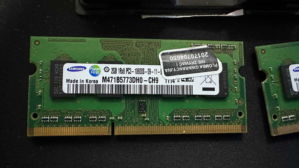 Пам'ять для ноутбуків ОЗУ Samsung 2 GB SO-DIMM DDR3 1333 MHz
