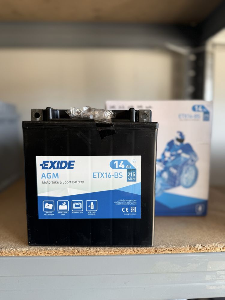 Akumulator EXIDE ETX16-BS 14Ah 215A YTX16-BS