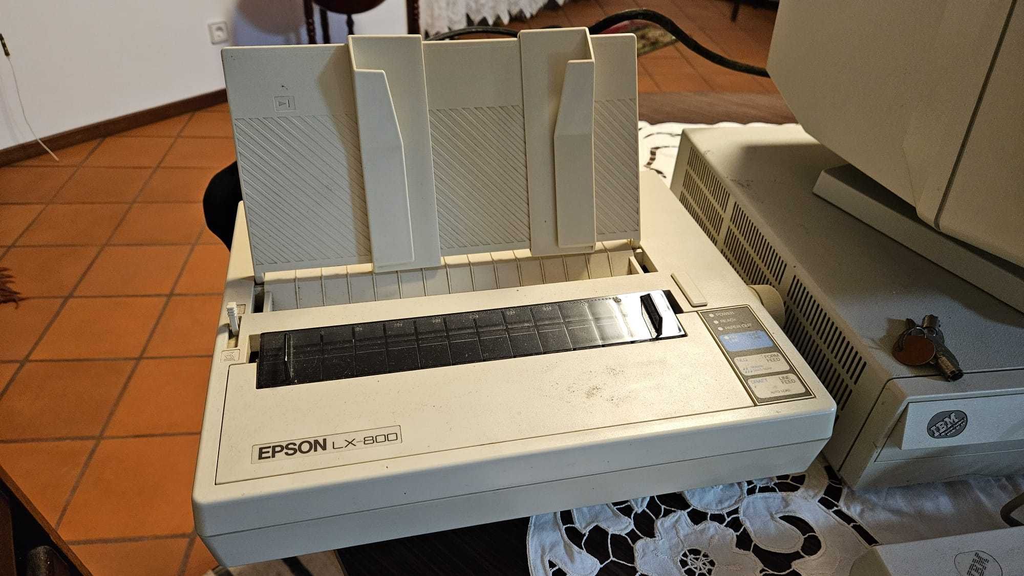 Computador IBM Personal System/2 Model 55 SX  + EPSON LX 800