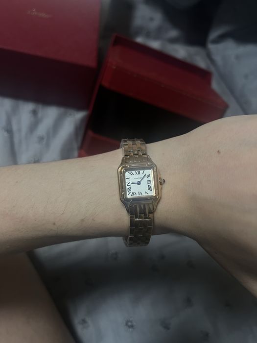Cartier часы Ballon Bleu Watches золотые мини полный комплект
