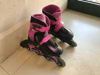 Patins em linha para menina - Tamanho 30 a 33