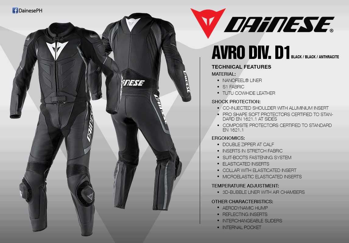 Fato de Mota Dainese  AVRO 2PC