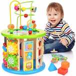 DREWNIANA KOSTKA edukacyjna sorter montessori 11w1