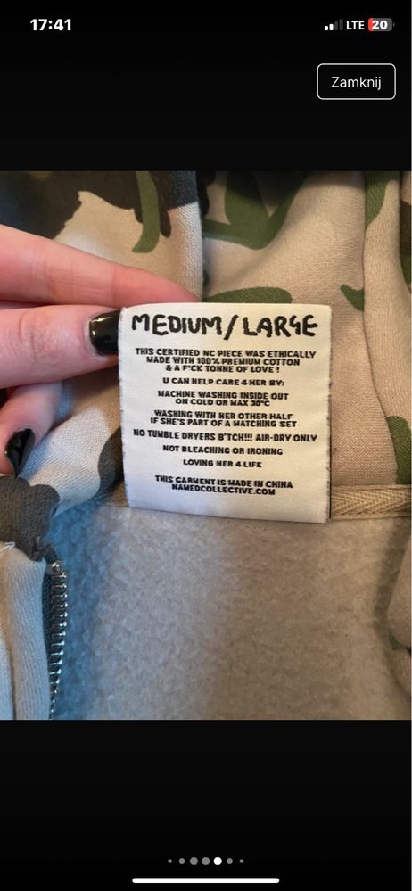 dresy named collective męskie camo zestaw dresy bluza z kapturem