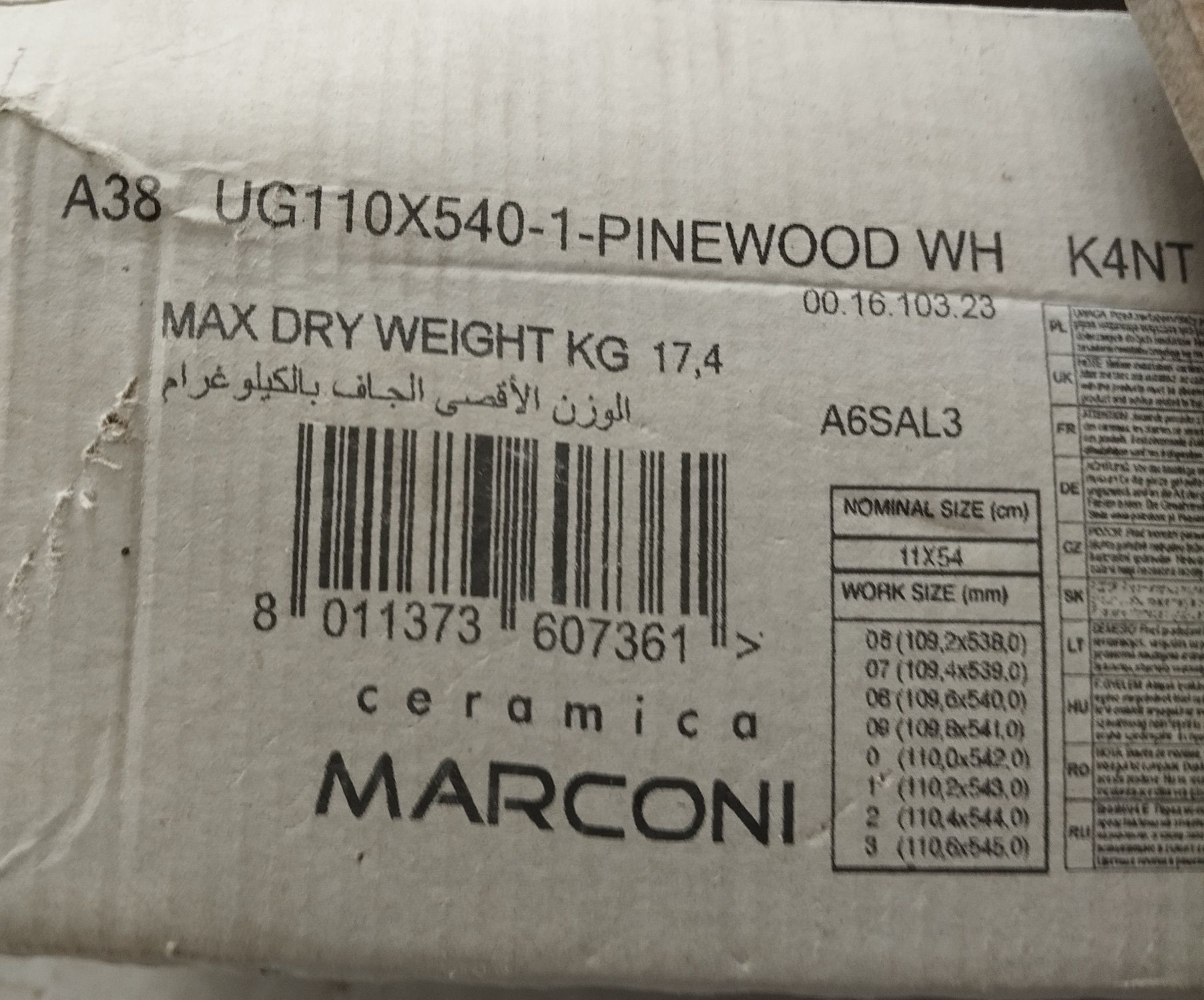 Gres szkliwiony Jodełka Pinewood 11 X 54 Marconi