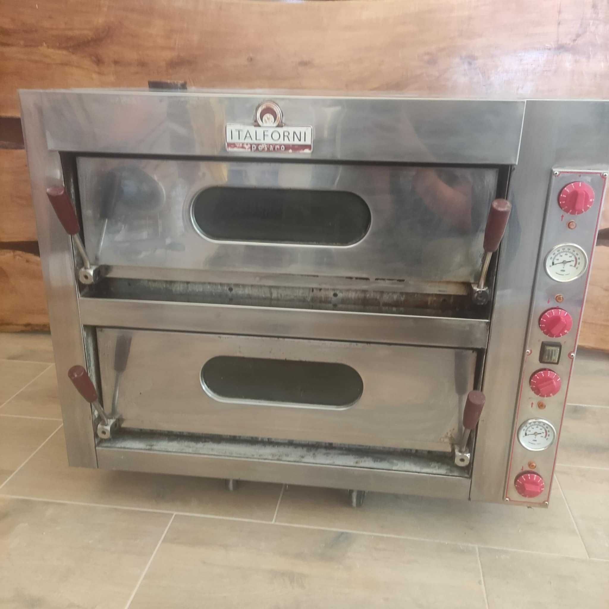 Piec do pizzy ITALFORNI Pesaro dwukomorowy.