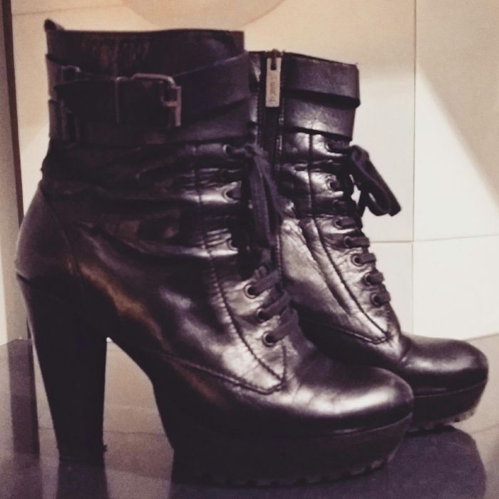 Botas Pele Preta (Hera) - Óptimo estado
