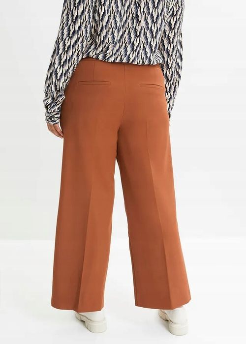 B.P.C spodnie damkie w kant ceglasty brąz ^52