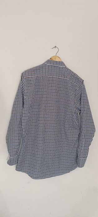 Casualowa koszula w kratkę z długim rękawem M (medium)