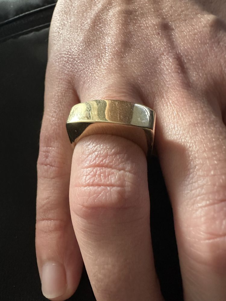 Anel ouro italiano 18k maciço