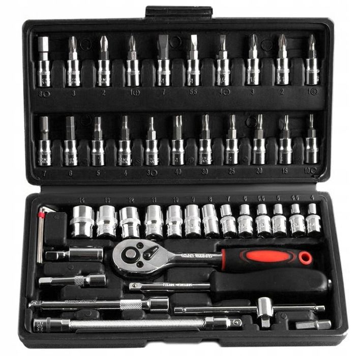 Zestaw Klucze Bity Torx Hex Nasadki Końcówki Nasadowe Wkrętaki Grzecho