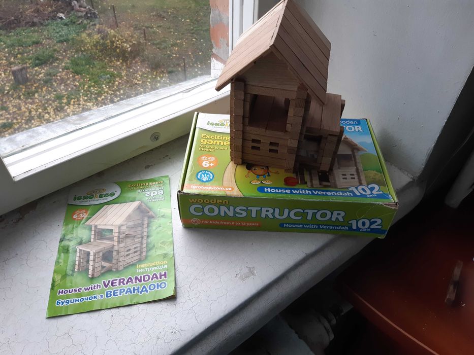Дерев'яний конструктор Igroteco "Будиночок"
