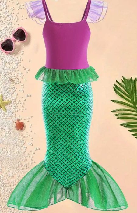 Nowy strój Syrenka Ariel Arielka, r. 110 kostium przebranie