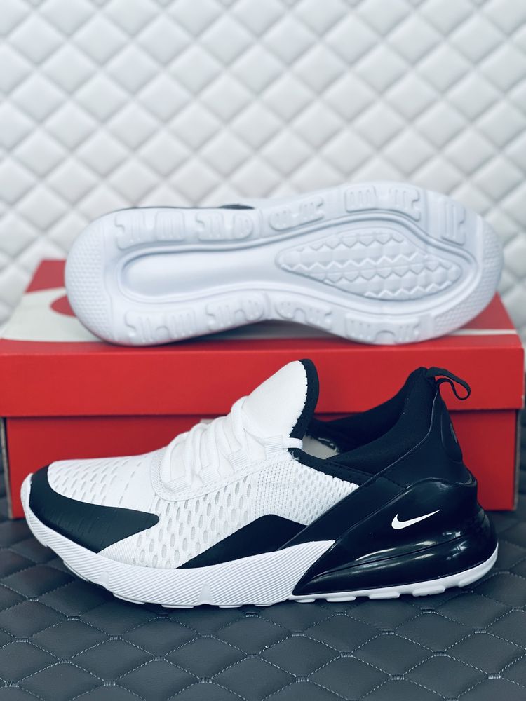 Nike Air Max 270 black-white кросівки унісекс Найк 270