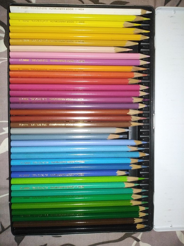 Цветные карандаши KOH-I-NOOR 36 шт., в металической коробке