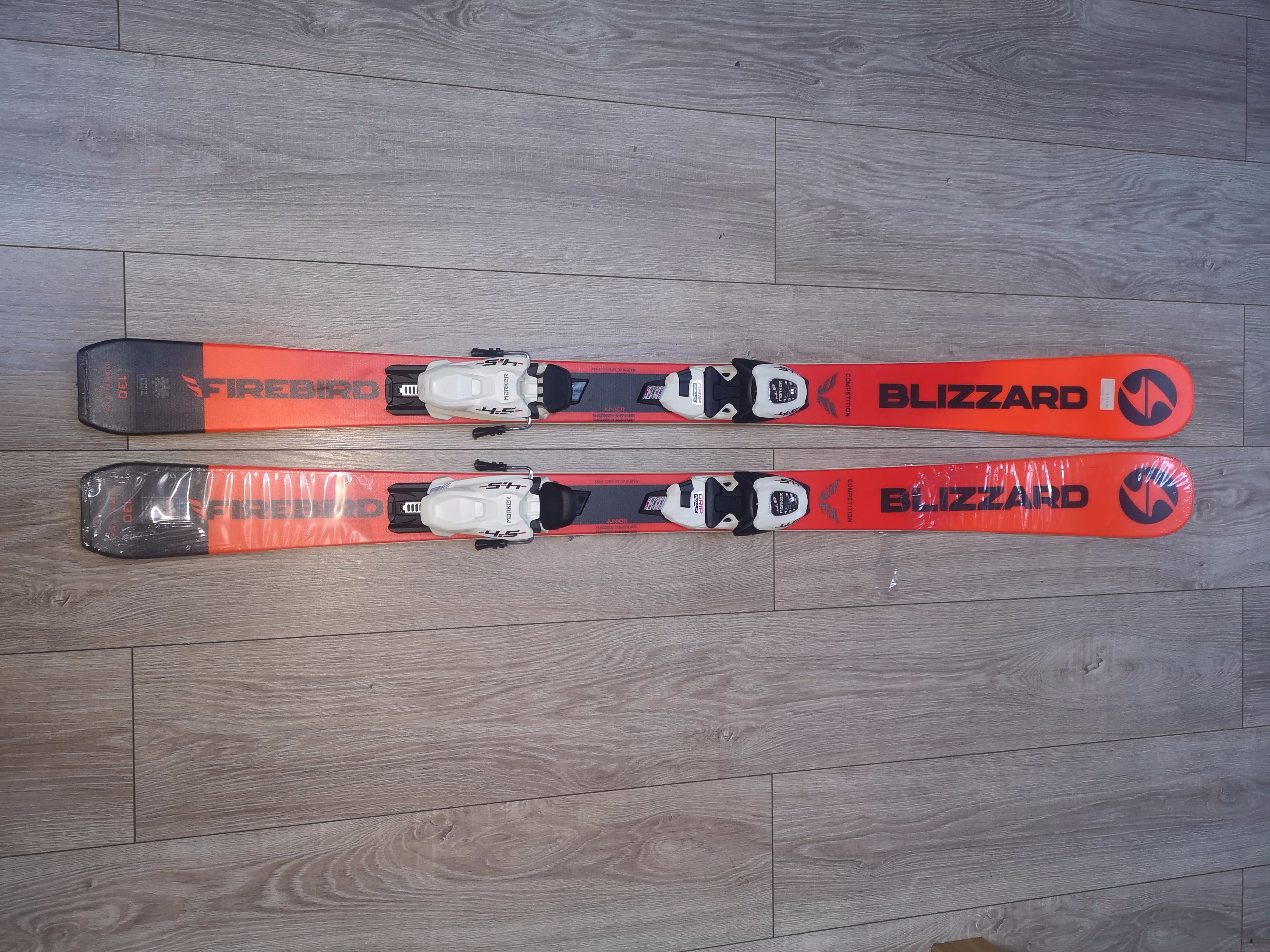 Nowe narty Blizzard Firebird Comp Jr 130cm drewniany rdzeń