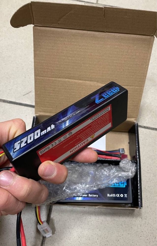 Комплект з 2 LiPo батарей 2s 5200mAh 7.4V для RC моделей