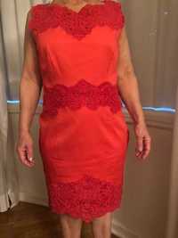 Elegantíssimo vestido vermelho Karen Millen ideal gala /cerimónia