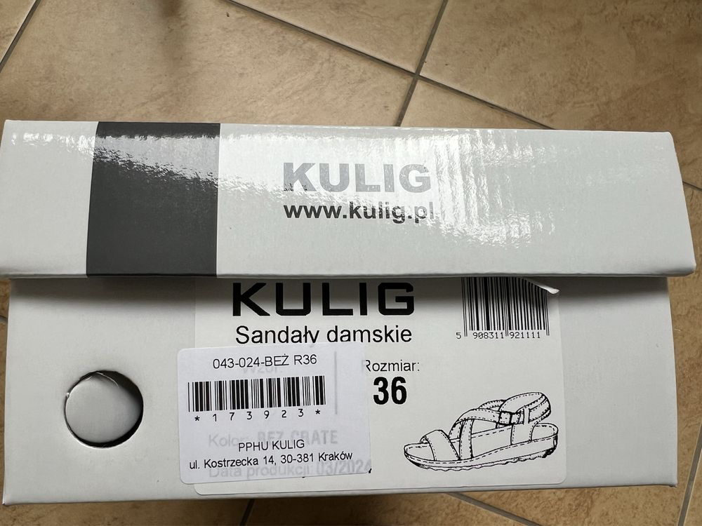 Sandaly Firmy Kulig, rozamiar 36