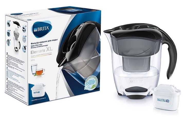 Brita Elemaris XL graphite фильтр-кувшин. Фильтр для очистки воды.