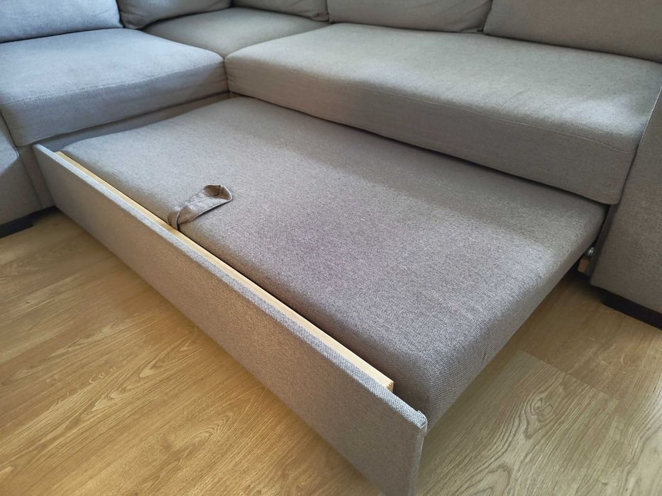 Kanapa narożna, narożnik VOX, sofa rozkładana, z pojemnikiem, stan BDB