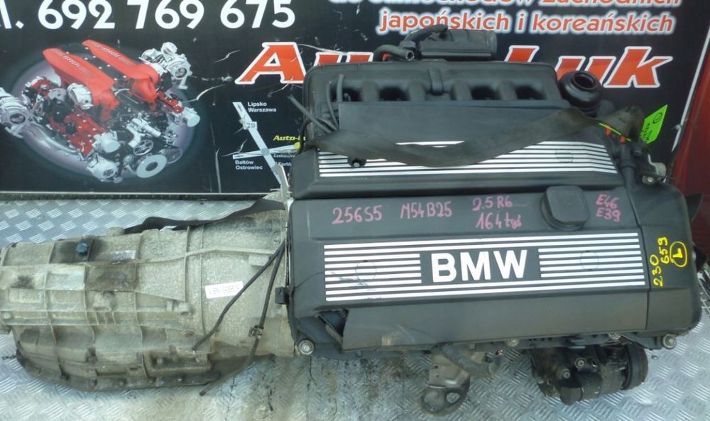 SILNIK KOMPLETNY BMW E46 2.5 R6 M54B25 256S5 164 TYS