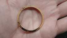 Złoty bezel ramka wkładka do zegarka Rolex Tudor zamiennik 36mm