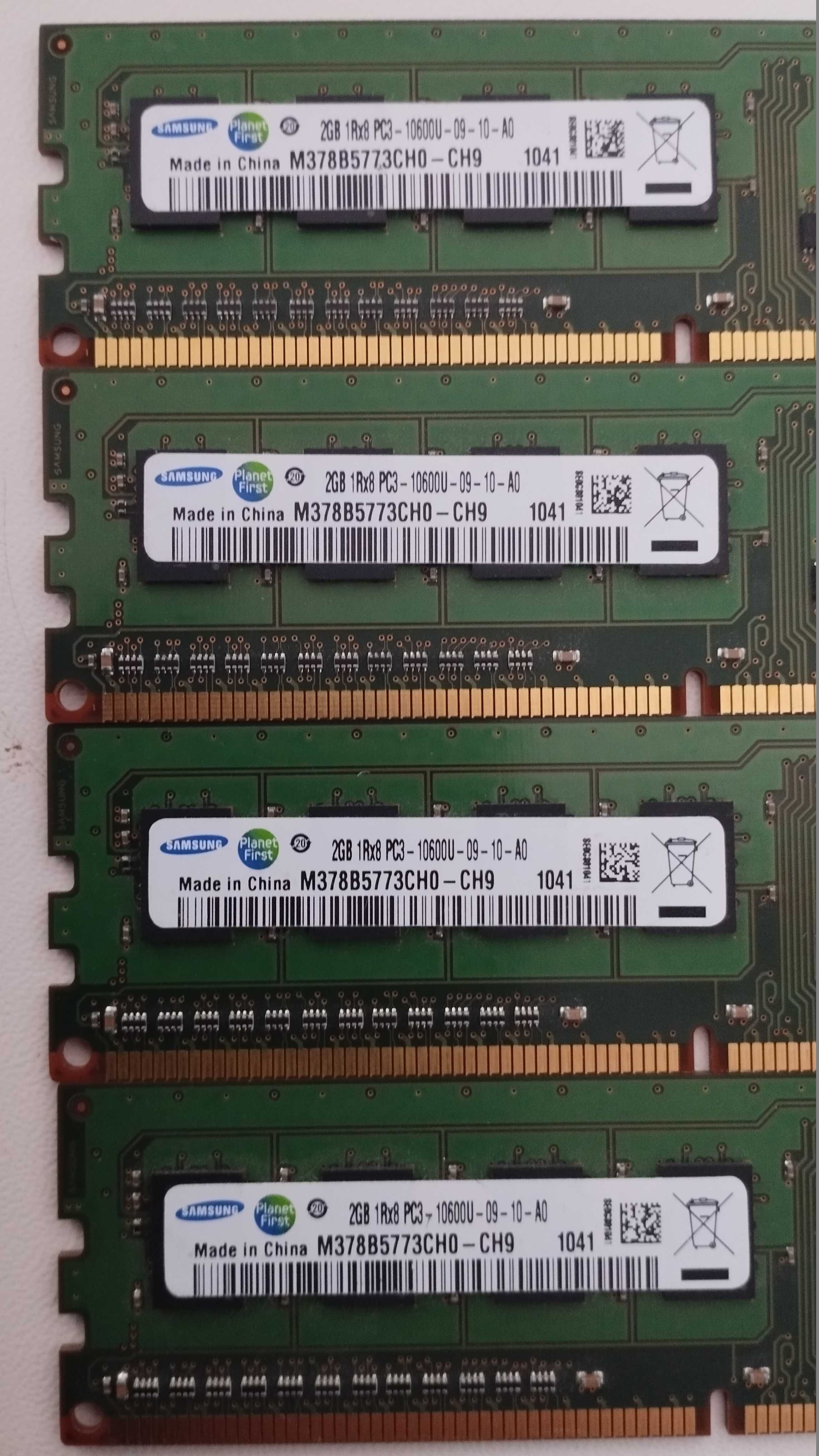 Оперативна пам"ять DDR3 2GB DDR3-10600 для комп'ютера! 4 штуки!!!