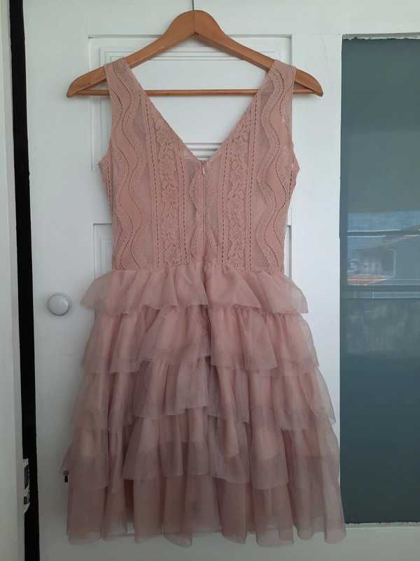 Vestido cerimónia rosa