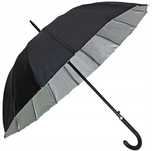 Parasol składany automatyczny 126 cm czarny parasolka przeciwsłoneczna