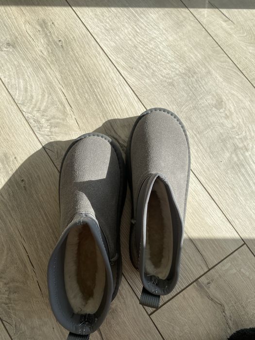 угги сірі 37 р висока підошва