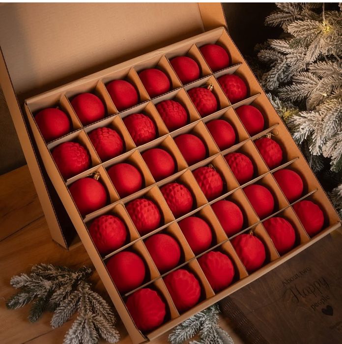 Новорічні прикраси кульки