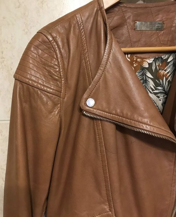 Кожаная куртка Massimo Dutti (массимо дутти) косуха, кожанка, курточка