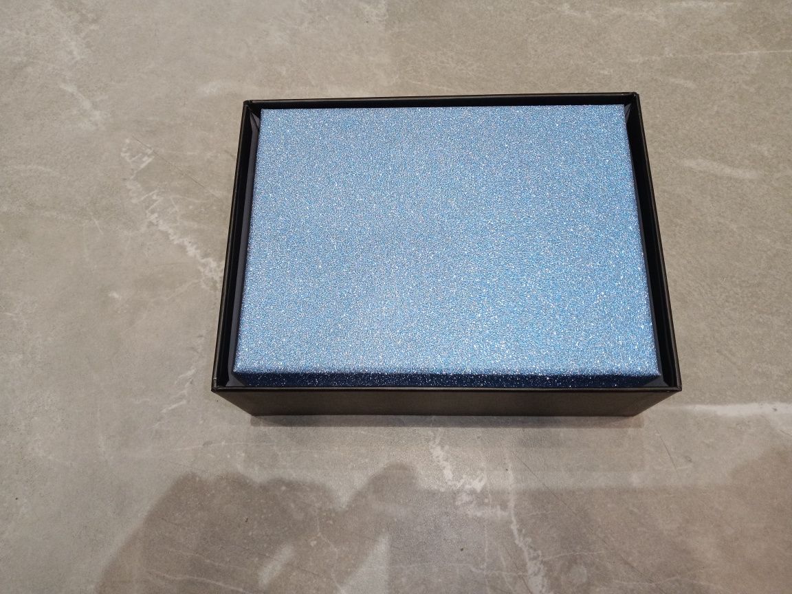 Zestaw brokatowych pudełek niebieskich na prezent B11003