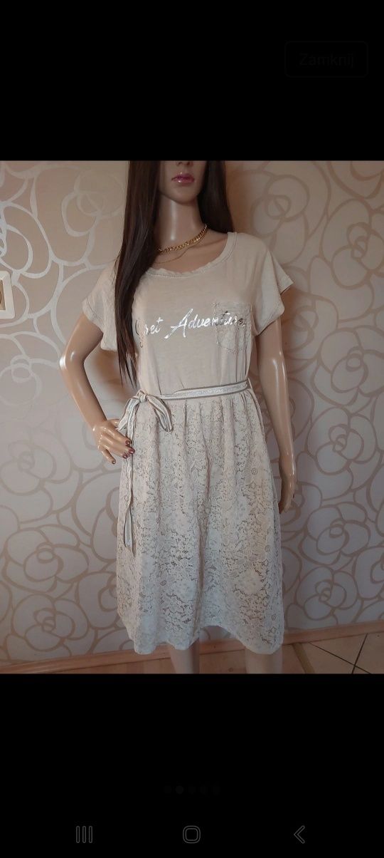 Nowa sukienka z koronkowym dołem. New collection