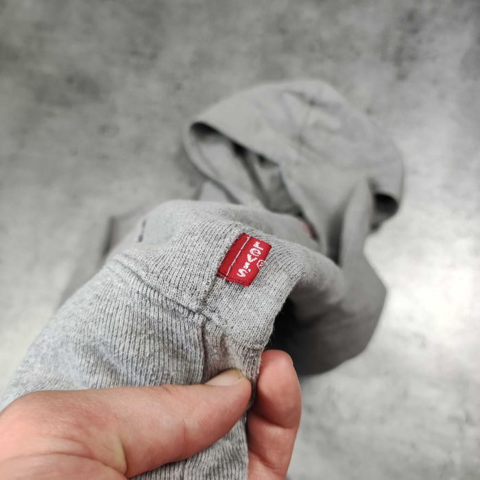 MĘSKA Bluza Klasyczna Bawełna duże Logo Levis Hoodie z Kapturem LEVIS