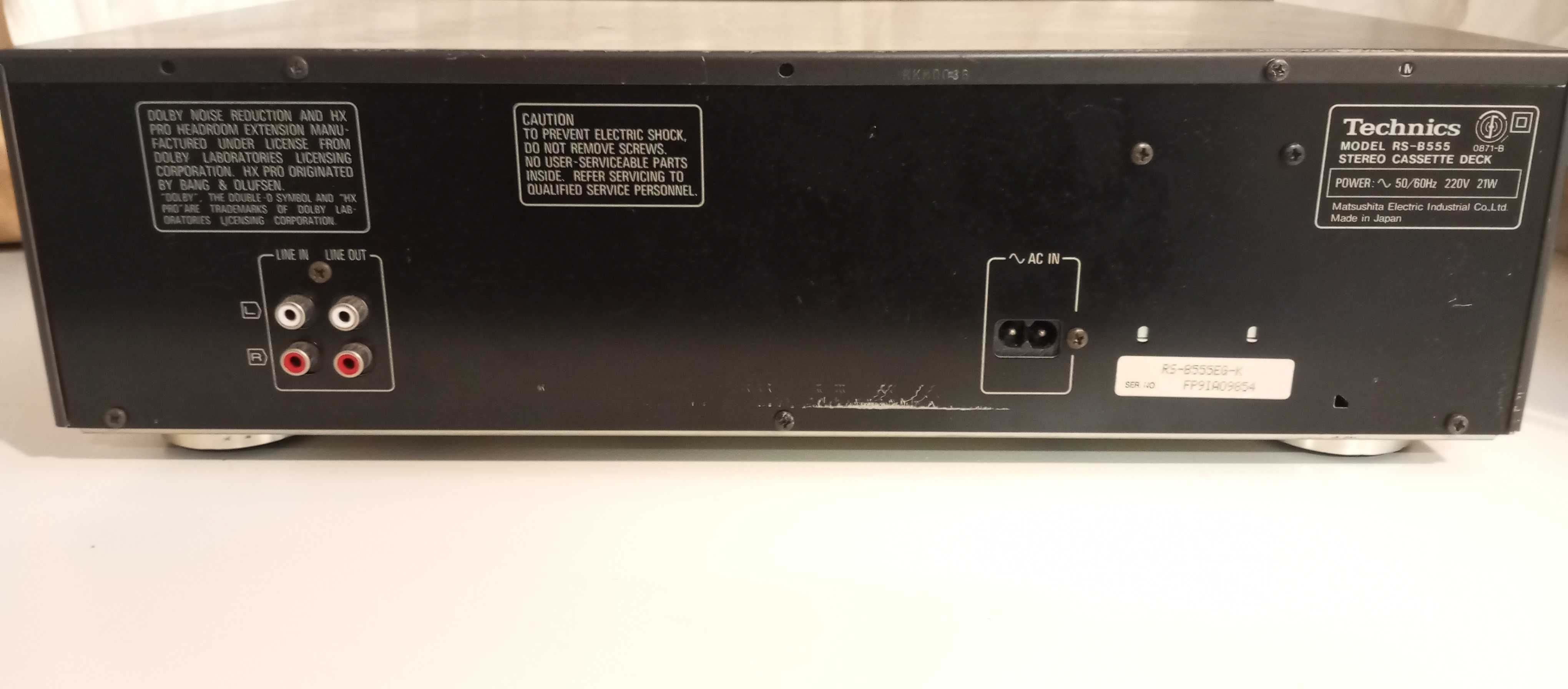 TECHNICS RS - B555  -  Stereo cassette deck
