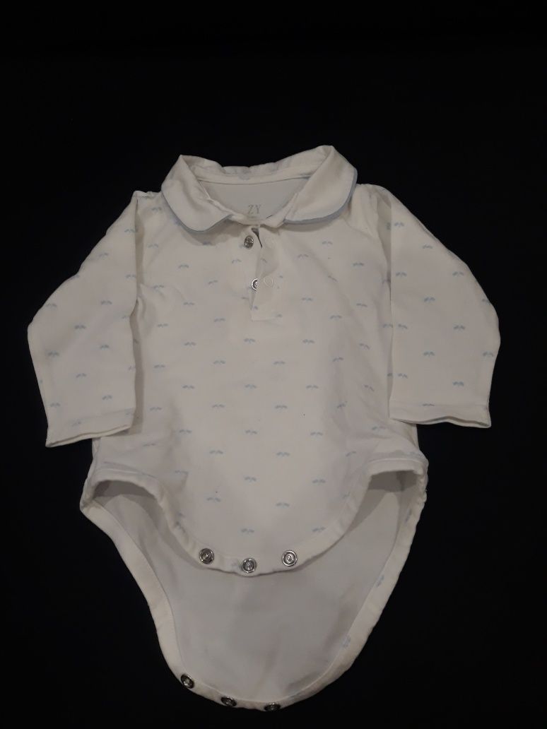 Body branco bebé menino da zippy