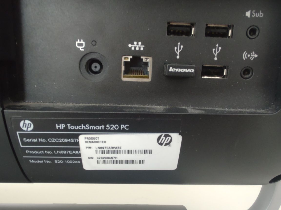 Komputer HP TouchSmart520PC All in one + w gratis myszka bezprzewodowa
