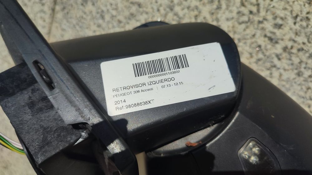 Retrovisor esquerdo Peugeot 308 Access 2014