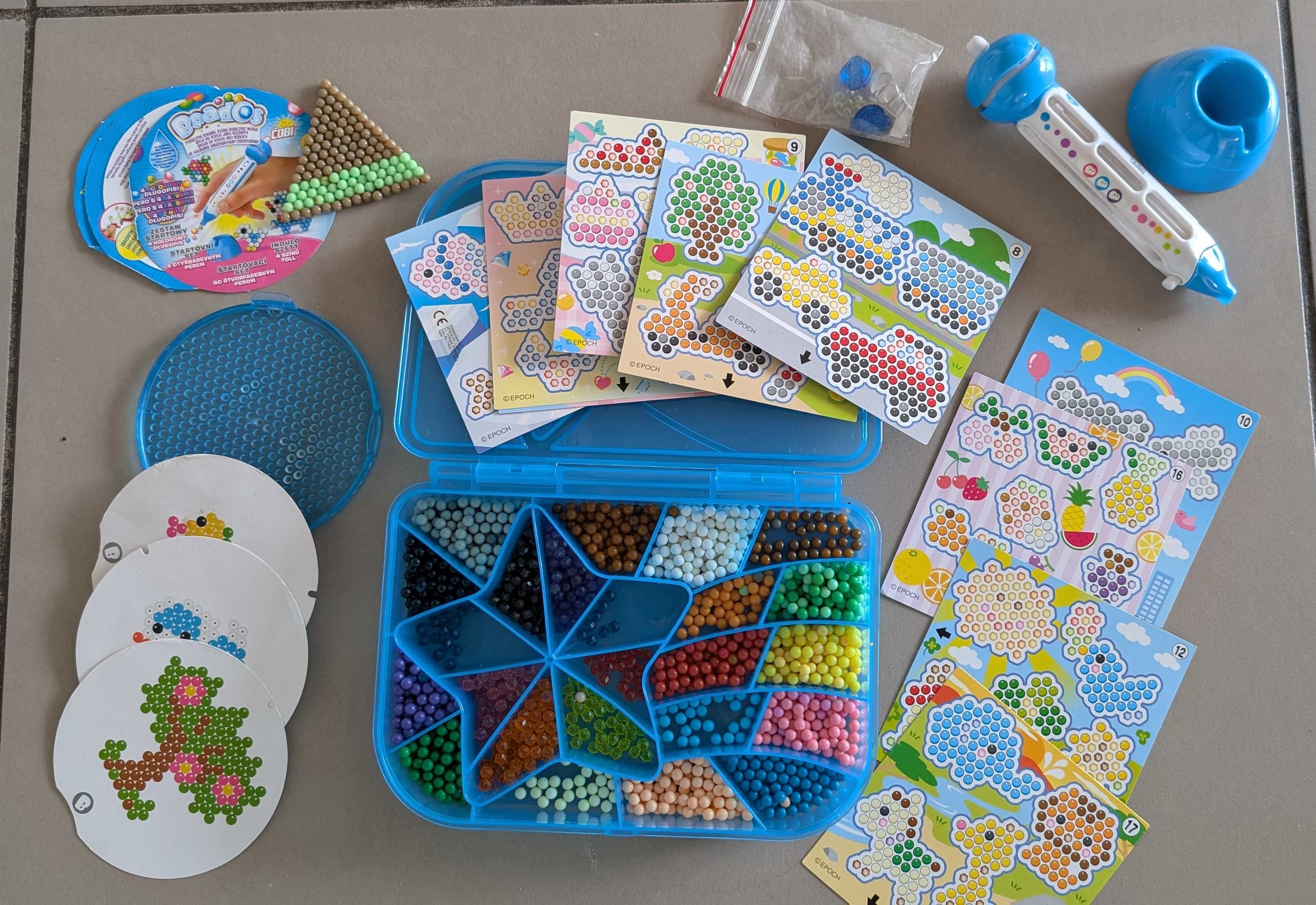Aqabeads koraliki do sklejania zestaw i dodatkowe szablony