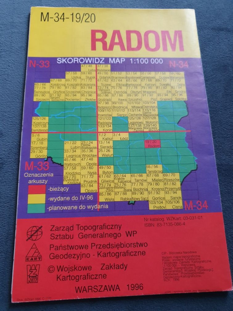 Mapa Radomia i okolic
