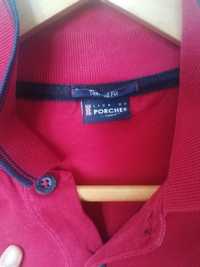 Polo vermelho da lion of porche