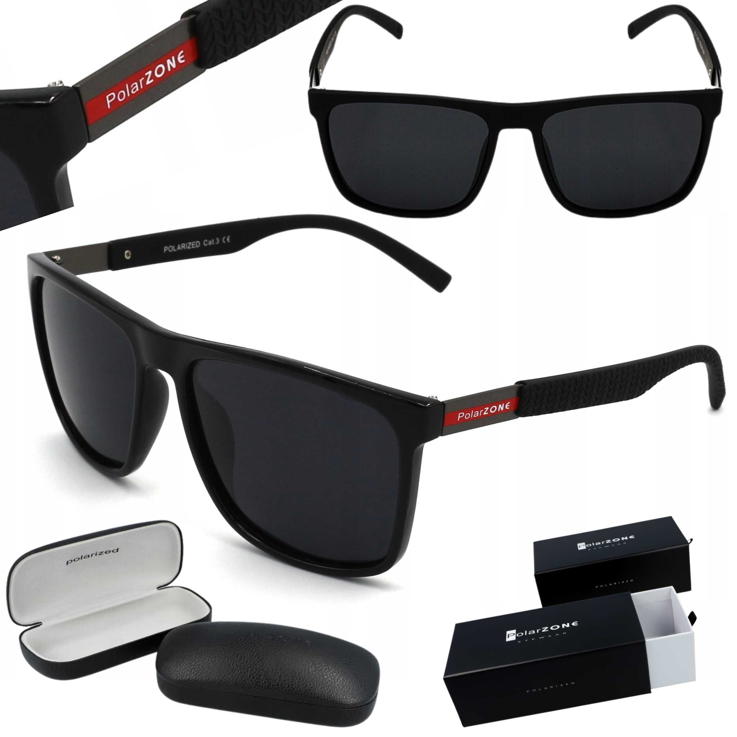 Okulary przeciwsłoneczne męskie polaryzacyjne uv400 ETUI GRATIS