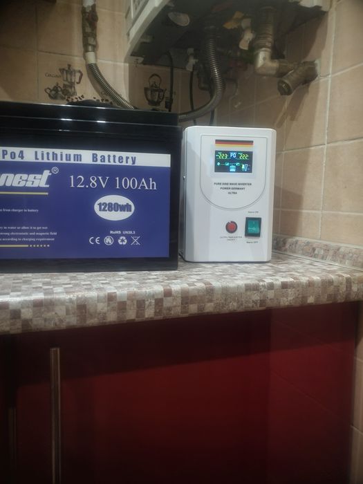 КОМПЛЕКТ ДБЖ 800/640 та lifepo4 100ah