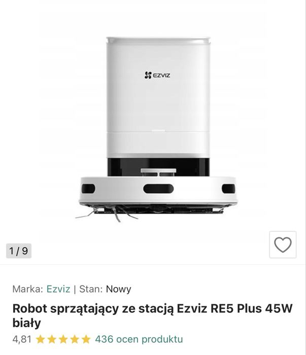 Robot Ezviz RE5 plus 45w