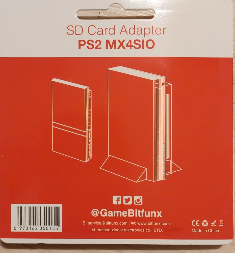 Sd card adapter ps2 MX4SIO, adapter karty sd do PlayStation 2