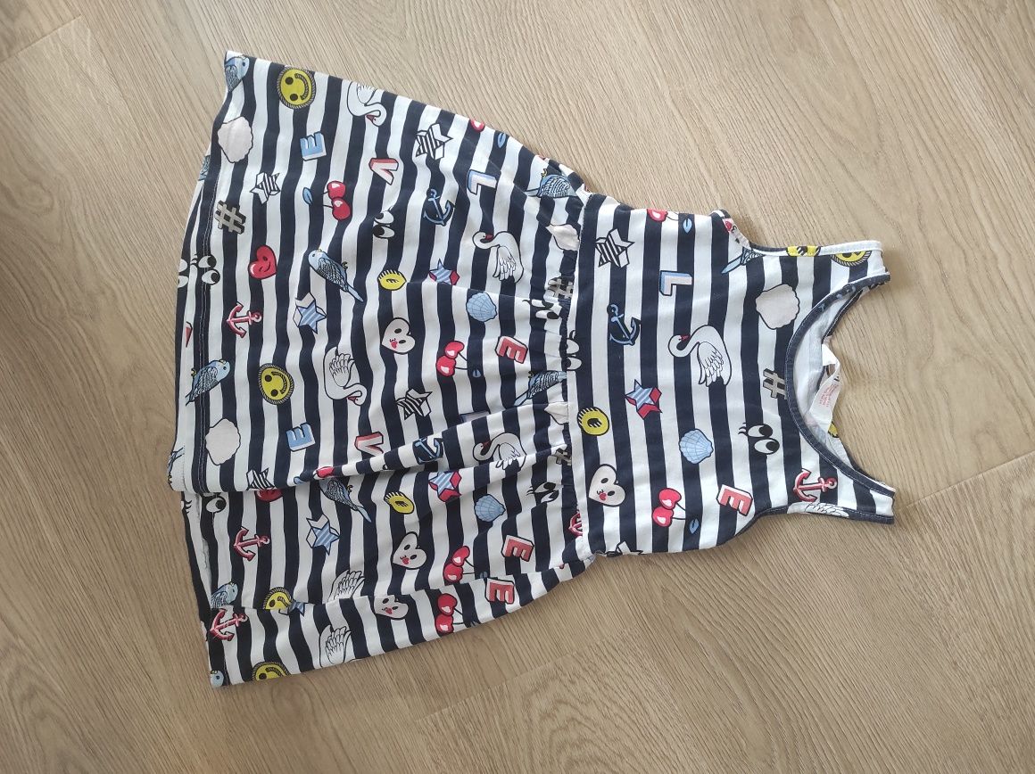 Sukienka H&M 110/116 zestaw sukienek 4-6 lat bawełna